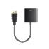 COTECi HDMI to VGA Cable with Audio Connector Adapter - Black